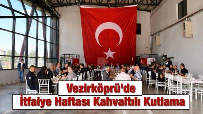 Vezirköprü'de İtfaiye Haftası Kahvaltılı Kutlama