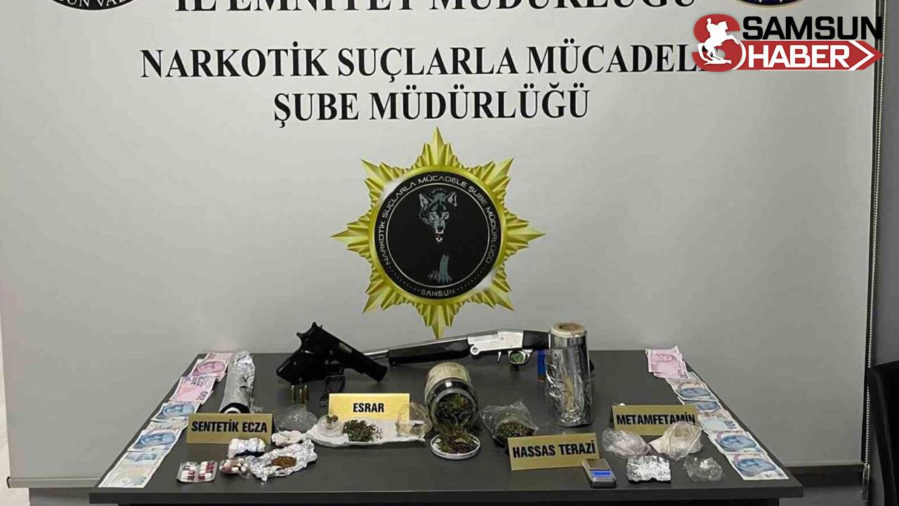 Çarşamba'da, Metamfetamin ve Silahlar Ele Geçirildi