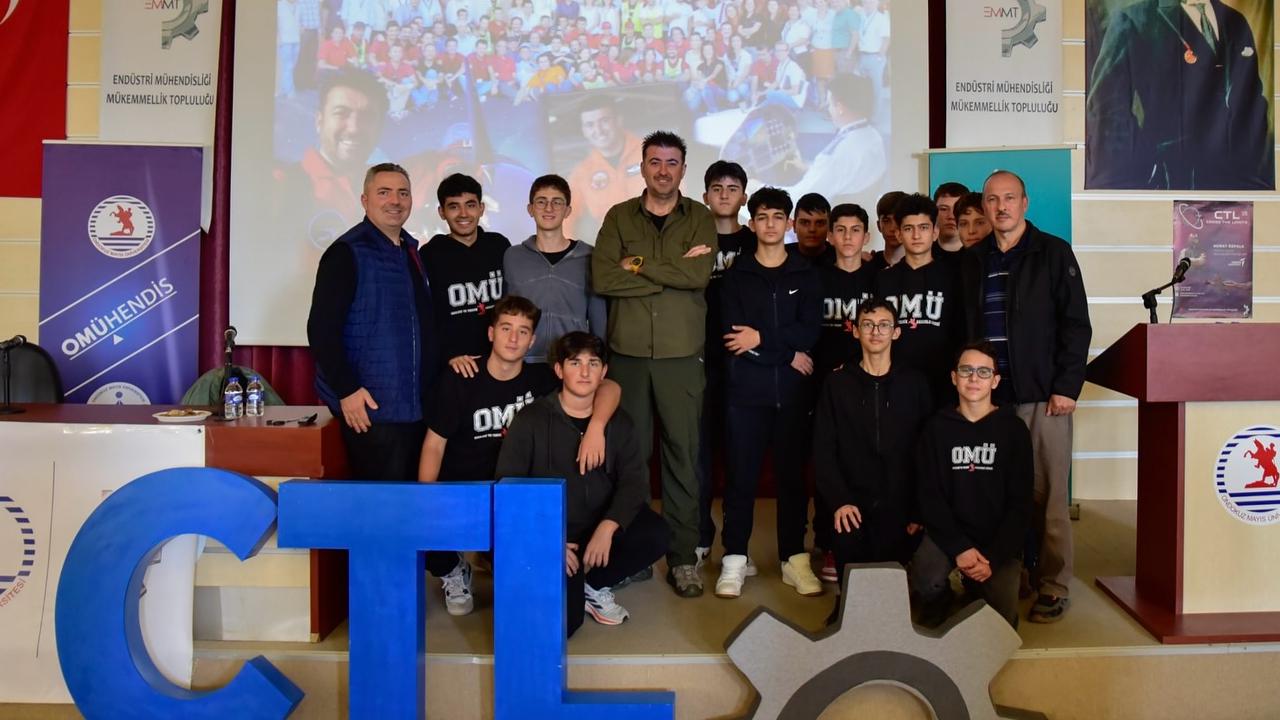 OMÜ'lü Öğrenciler HÜRKUŞ'un Pilotuyla Buluştu