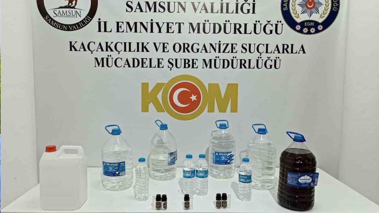 Samsun'da 24 Litre Sahte İçki Ele Geçirildi