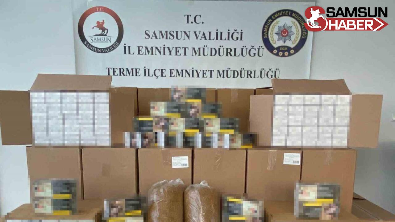 Samsun'da 461 Bin Kaçak Makaron Sigara Ele Geçirildi