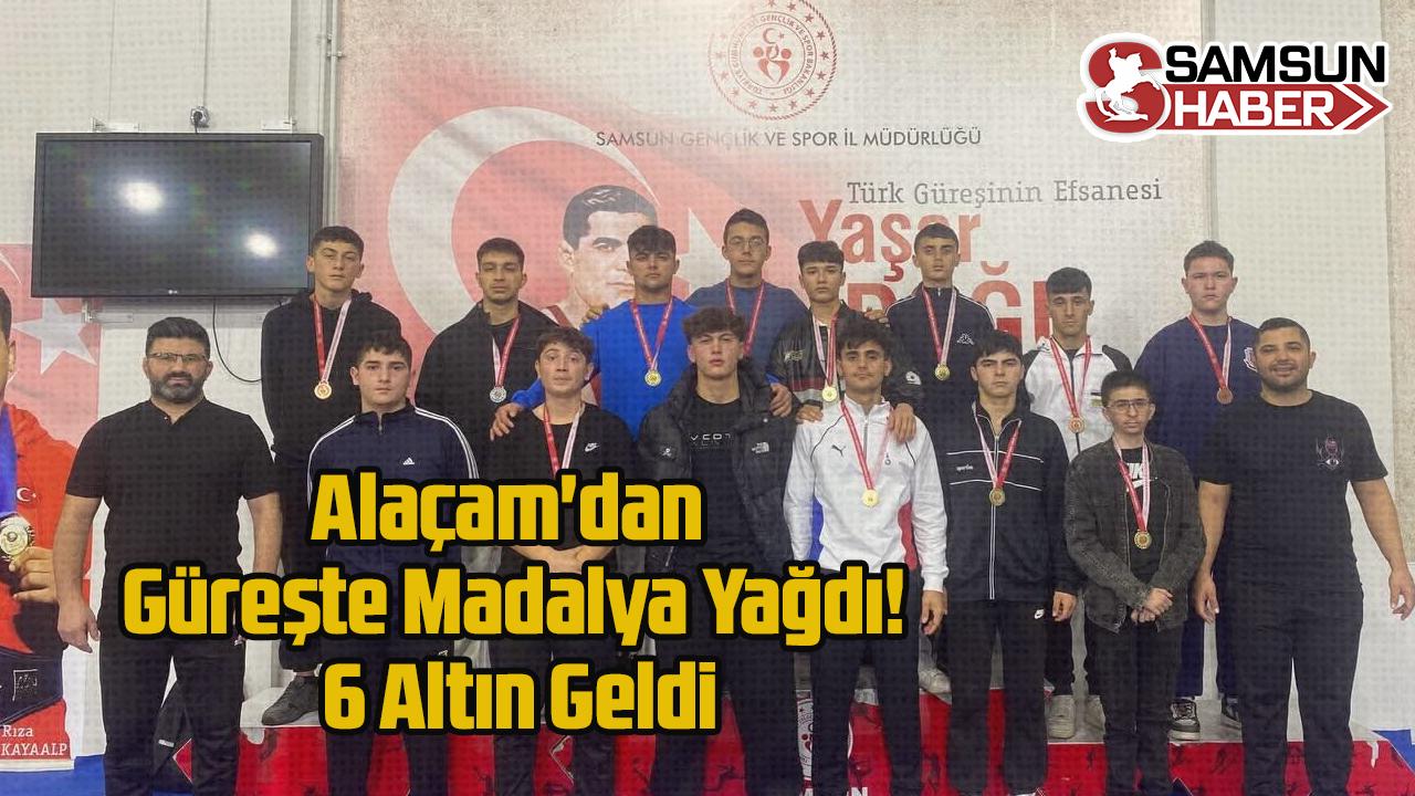 Alaçam'dan Güreşte Madalya Yağdı! 6 Altın Geldi