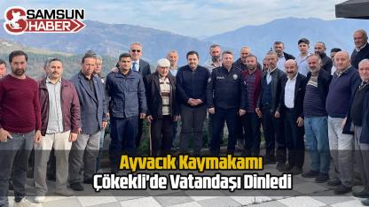Ayvacık Kaymakamı Çökekli'de Vatandaşı Dinledi