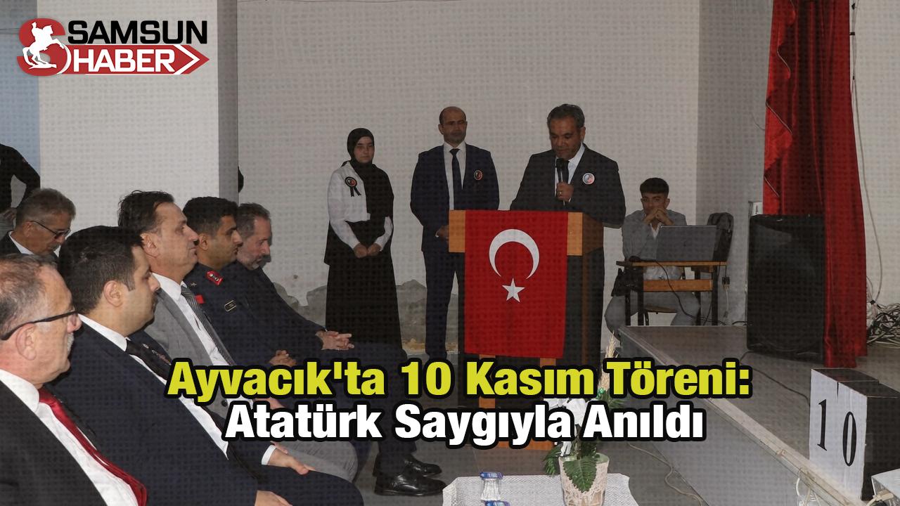 Ayvacık'ta 10 Kasım Töreni: Atatürk Saygıyla Anıldı