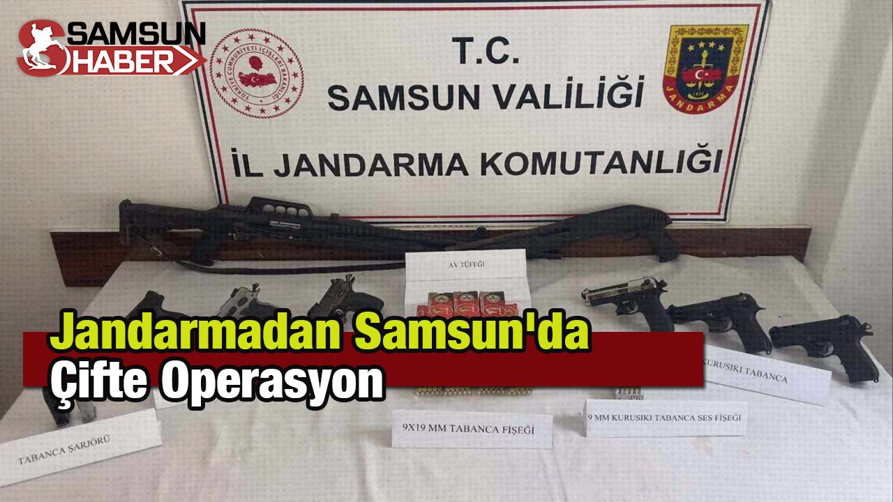 Jandarmadan Samsun'da Çifte Operasyon