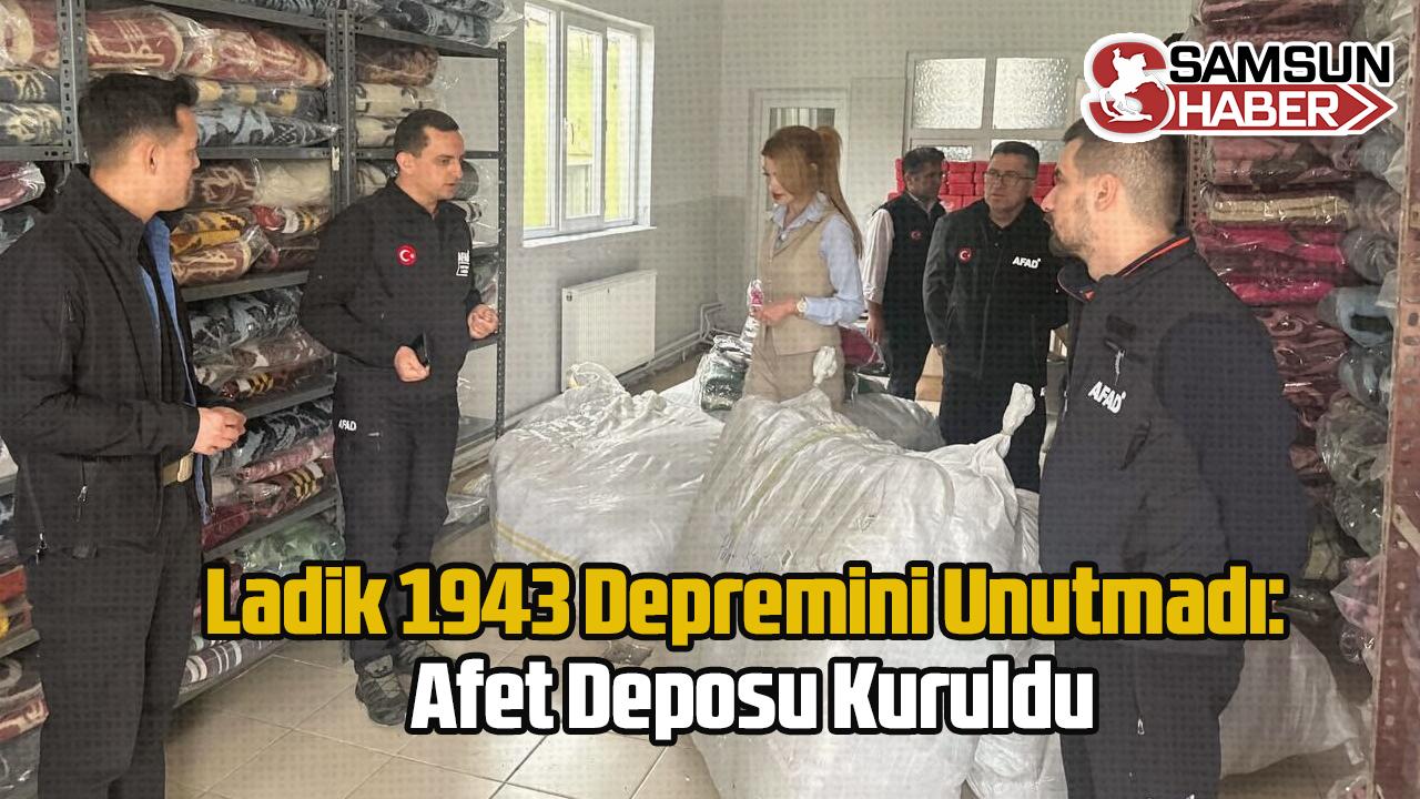 Samsun Ladik 1943 Depremini Unutmadı: Afet Deposu Kuruldu