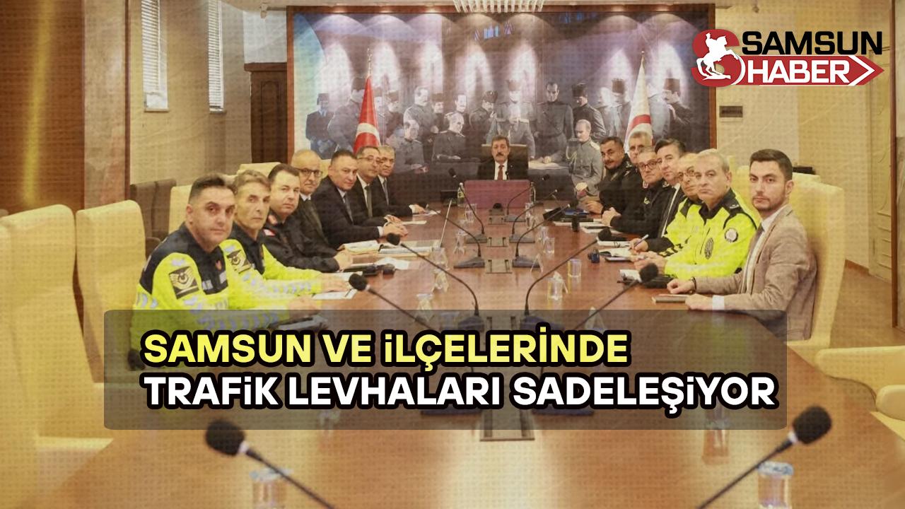 Samsun ve İlçelerinde Trafik Levhaları Sadeleşiyor