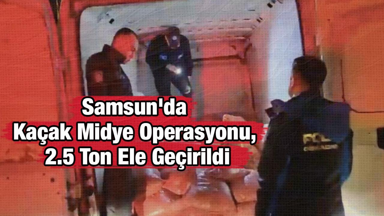 Samsun'da Kaçak Midye Operasyonu, 2.5 Ton Ele Geçirildi