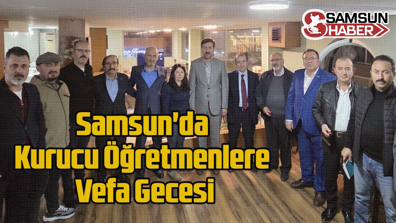 Samsun'da Kurucu Öğretmenlere Vefa Gecesi
