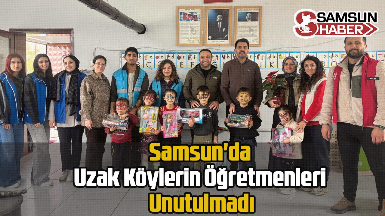 Samsun'da Uzak Köylerin Öğretmenleri Unutulmadı