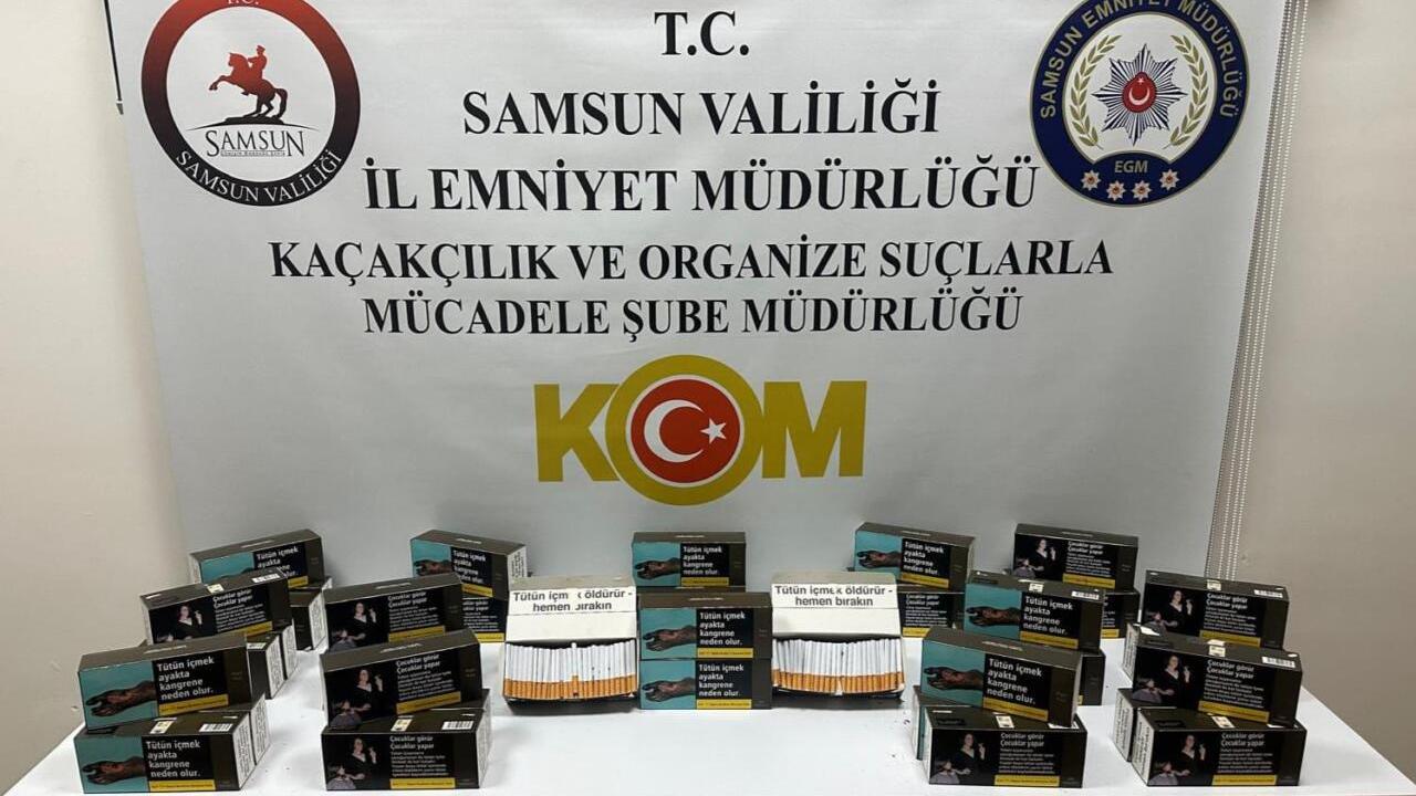 Samsun'un Canik ve Alaçam İlçelerinde Kaçak Tütün Baskını