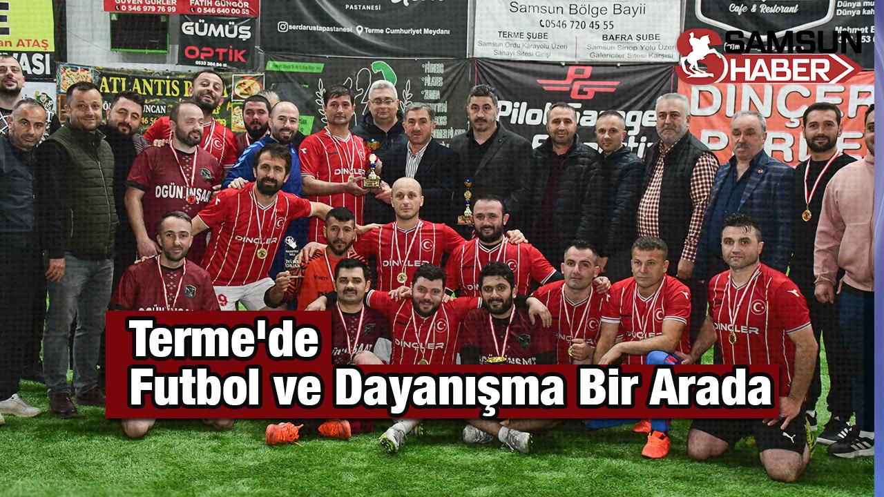 Terme'de Futbol ve Dayanışma Bir Arada