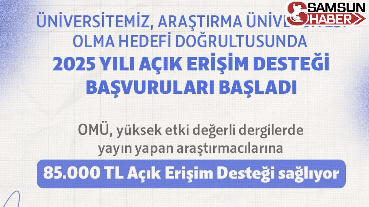 OMÜ'den Yayın Yapana 85.000 TL! Son Gün 15 Aralık