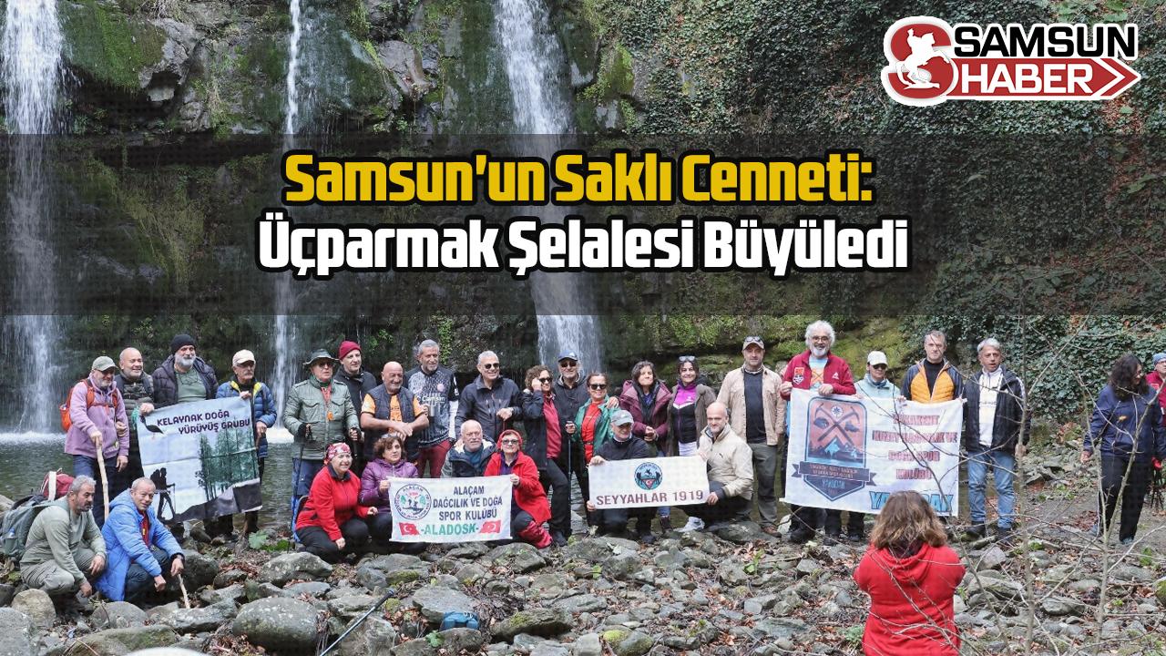 Samsun'un Saklı Cenneti: Üçparmak Şelalesi Büyüledi