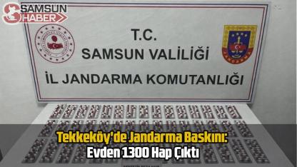 Tekkeköy'de Jandarma Baskını: Evden 1300 Hap Çıktı